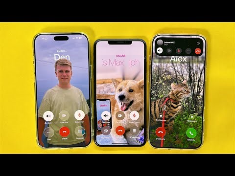 Incoming Call From Dad, Cat, Dog iPhone xs, iPhone 17 pro max two