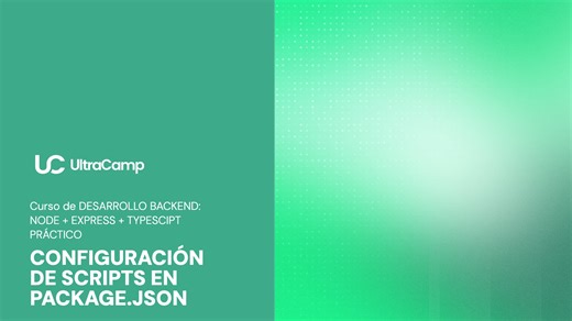 5. Configuración de scripts en package.json