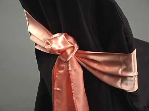 Sash Tying Tutorial: The Rose by LinenTablecloth