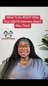🚨 What to Do RIGHT After Your USCIS Interview (Don't Miss This!)