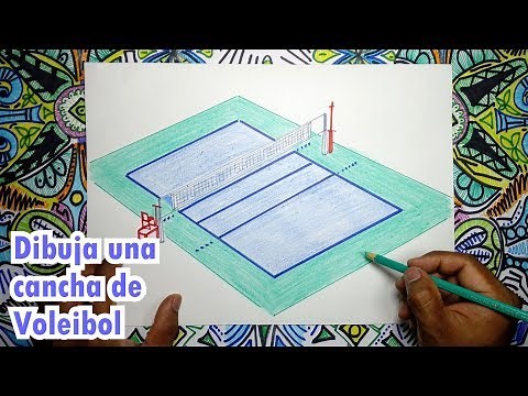 Cómo dibujar una cancha de Voleibol