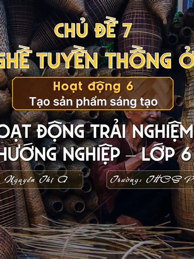 Thiết Kế Slide PowerPoint Đẹp Về Làng Nghề Việt Nam