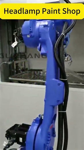 Robotic Paint Line for Headlamp #factory #automaticchannel #automatic #automobile #manufacturing