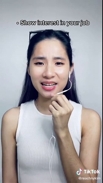 Reply to @dysmile12 Interview start from first sec of interview questions. •IG: Sunflower__nyny #interviewtips #សំភាសន៍ការងារ