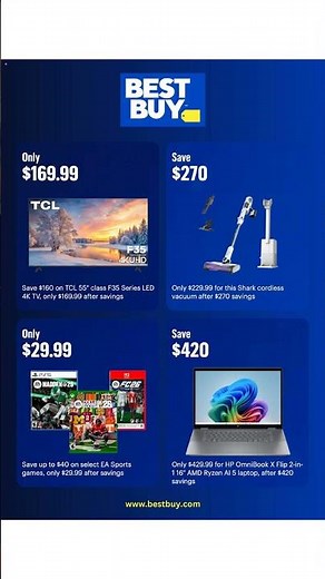 Best Buy Black Friday 11/20 - 11/29