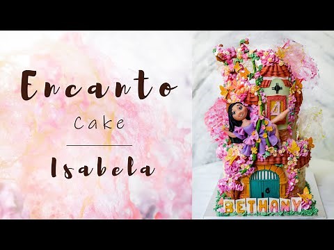 How to make Encanto cake | Encanto Isabella | Encanto Isabella Cake Decorating Tutorial
