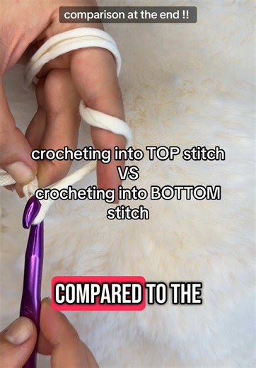Crocheting into Top Stitch vs Bottom Stitch Explained