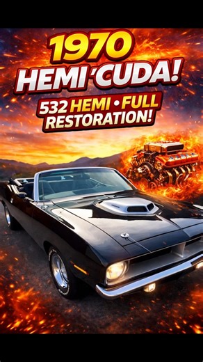 1970 HEMI ’Cuda Convertible 🔥 532 HEMI Full Restoration