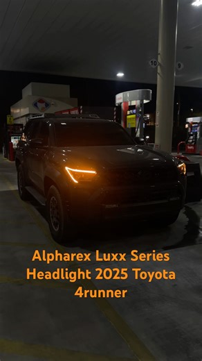 Alpharex Luxx Series Headlights on 2025 Toyota 4Runner. #toyota #4runner #jdm #fyp #reels #tacoma