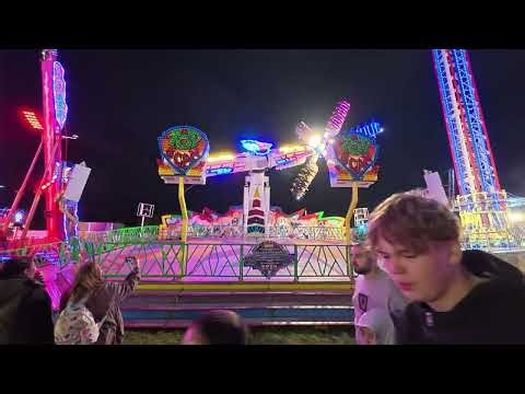 Nottingham Goose Fair 2025 | Opening night time footage of the ride's