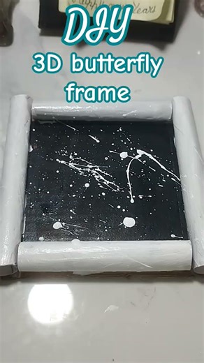 DIY easy 3D butterfly frame 🦋 #trending# diy# craft#Diy butterfly frame #trending# craft# diy# short