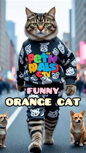 Funny orange cat #catvideos #funny #comedyshorts #animalcomedy #animalpersonality