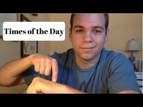 ASL HANGOUT: HOW TO SIGN TIMES OF THE DAY!