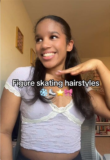 This is mainly a ice dance hairstyle but it’s my fave atm! @Conair Haircare #iceskatingtiktok #figureskater #iceskater #iceskating #figureskating