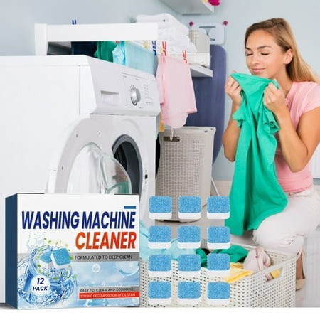 Washing Machine Cleaner Tablets 12 Pack 1 Year Supply Washer Machine Cleaner Tablets Septic Washing Machine Cleaning Tablets Washer Cleaner Tablets Works With All Washers Clearance - Walmart.ca