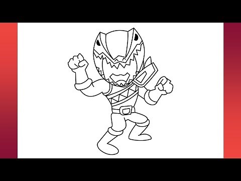 How to Draw Power rangers Step by Step drawing