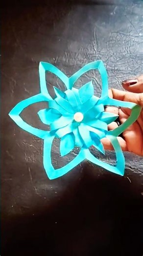 How to Make a 3D Flower with Paper 🌼 | Simple DIY Craft❤️✨ #shorts #diy #3Dflower #flower #trending
