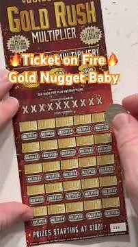 Huge winner $50 Lotto - Gold Rush Multiplier #scratchers #scratchofftickets #fun