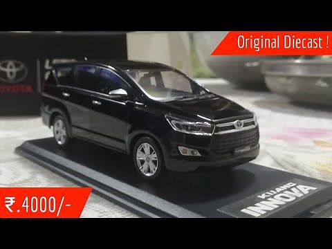 Toyota Innova Crysta Diecast Scale Model Unboxing | Black 1:32 Scale Dealer Edition