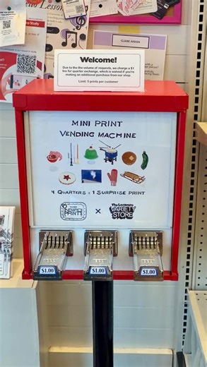 Victoria Hiegel on Instagram: "The cutest thing ever 💌 An art themed vending machine!!!! #comewithme #nyc #nycvlog #dayinthelife"