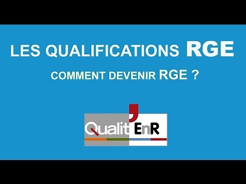 Comment devenir RGE ?