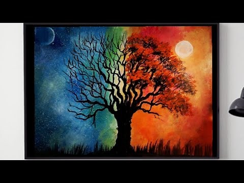 Tree Of Life\\\\ Easy Acrylic Painting Demo For Beginners\\\\Tree of Life acrylic painting #159