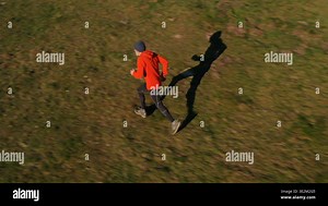 trail runner on grass