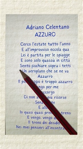 Azzuro Learn Italian While Listening to Music 🎧 | #ItalianListening #ItalianSongs #SpeakItalian