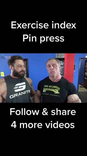 Triceps Pin Press - Top Half Tricep Workout