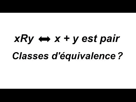 Finding the equivalence classes of an equivalence relation - simple example