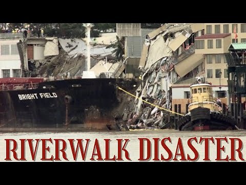 Ship CRASHES into New Orleans Riverwalk 1996 | MV Brightfield