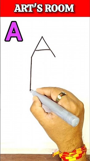 🚀 How To Draw Rocket With Letter A | 🚀 Rocket Drawing Easy Tricks With Letters #shorts