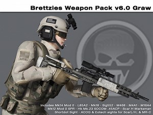 Brettzies Weapon Pack v6.0 - GRAW addon - Tom Clancy’s Ghost Recon Advanced Warfighter