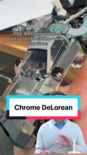 Chrome Lego DeLorean going live on the shop soon! #lego #afol #legocollector #backtothefuture