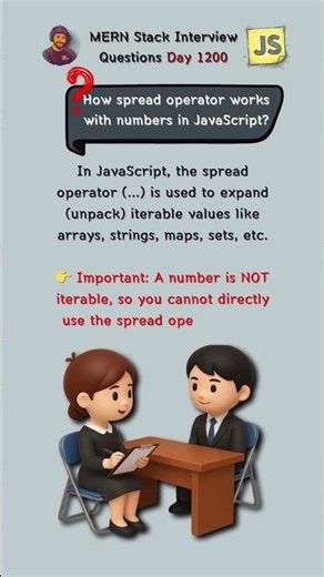 How spread operator works with numbers in JavaScript? #shorts