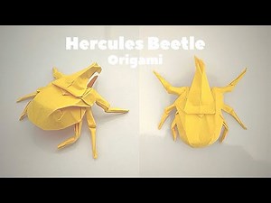 Hercules Beetle 🪲 | How To Make Easy Origami Hercules Beetle | Paper Beetle | DIY Craft Tutorial