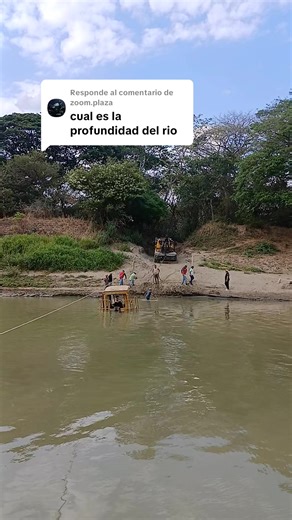 Respuesta a @zoom.plaza entre 5 y 6 metros familia de profundidad tiene el rió portuguesa por el paso de la chalana