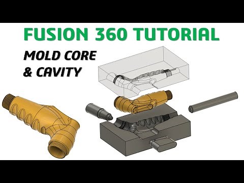 Fusion 360 Tutorial #31| Mold Plastic Core & Cavity Advanced Modeling | cadcam tutorial