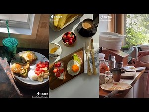 aesthetic breakfast 🥪☕️ ~~ tik tok compilation