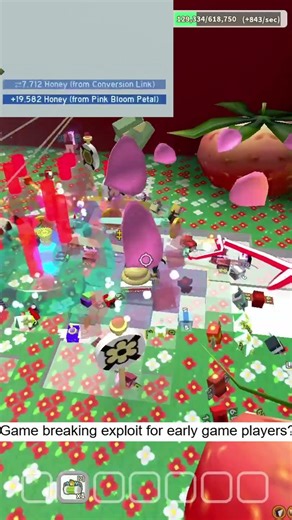 Game breaking exploit in #beeswarmsimulator #roblox #beesmas