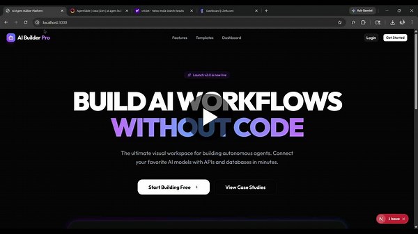 AI Agent Builder Platform: Visual Workflow Builder for AI Logic | Kanishk Raj posted on the topic | LinkedIn