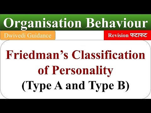 Type A and Type B Personality, Type of personality, Organisational behaviour, OB, personality types