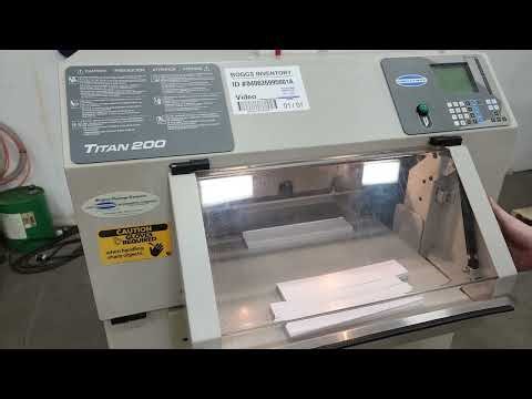 2000 Challenge Titan 200 20in Programmable Paper Cutter with Safety Shield