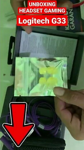 unboxing headset gaming logitech g333 🔥🔥🔥|| #shorts