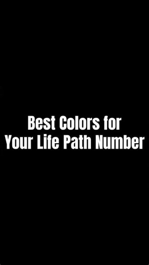 Best Colors for Your Life Path Number | Numerology Guide #lifepath #numerologyfacts