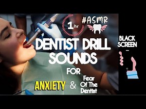 [ASMR] - Dentist Dentist Drill Sounds Effect 🦷 - (1 Hour) - Anxiety Relief Sounds, Black Screen