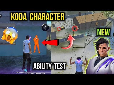 Koda Character Ability Test | Free Fire New Character Koda Gameplay & Skill