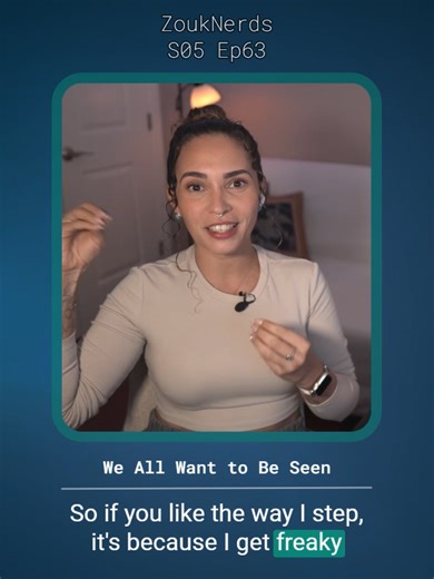 ✅ Follow us on Spotify, Insta, TikTok and YouTube 📹 🎙️ ZoukNerds - S05 Ep63 🧠 LIVE NOW! 💭 We All Want to Be Seen 💭 We all share that deep human wound: the desire to be seen and accepted, even when we pretend we don't care 🤔. The qualities you admire in others, like their unique step or passion, stem from them nourishing their own inner world first ✨. Stop comparing and look inward: engage with the thing that truly resonates with you, and that genuine passion will make you irresistible ❤️💃