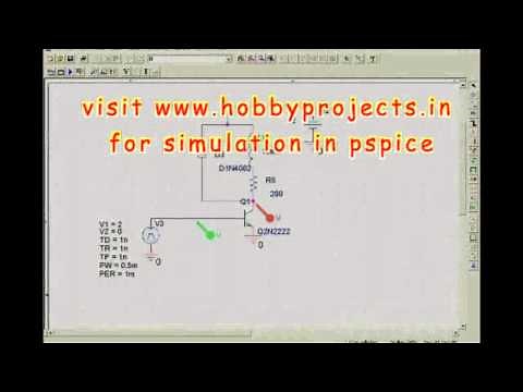 flyback /Freewheeling diode simulation in pspice