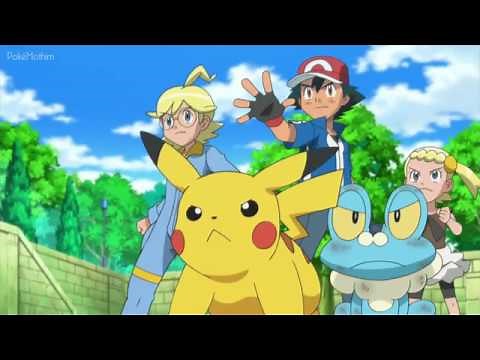 Pokémon - Ash e Clemont Vs Equipe Rocket (Wobbuffet contra Froakie)